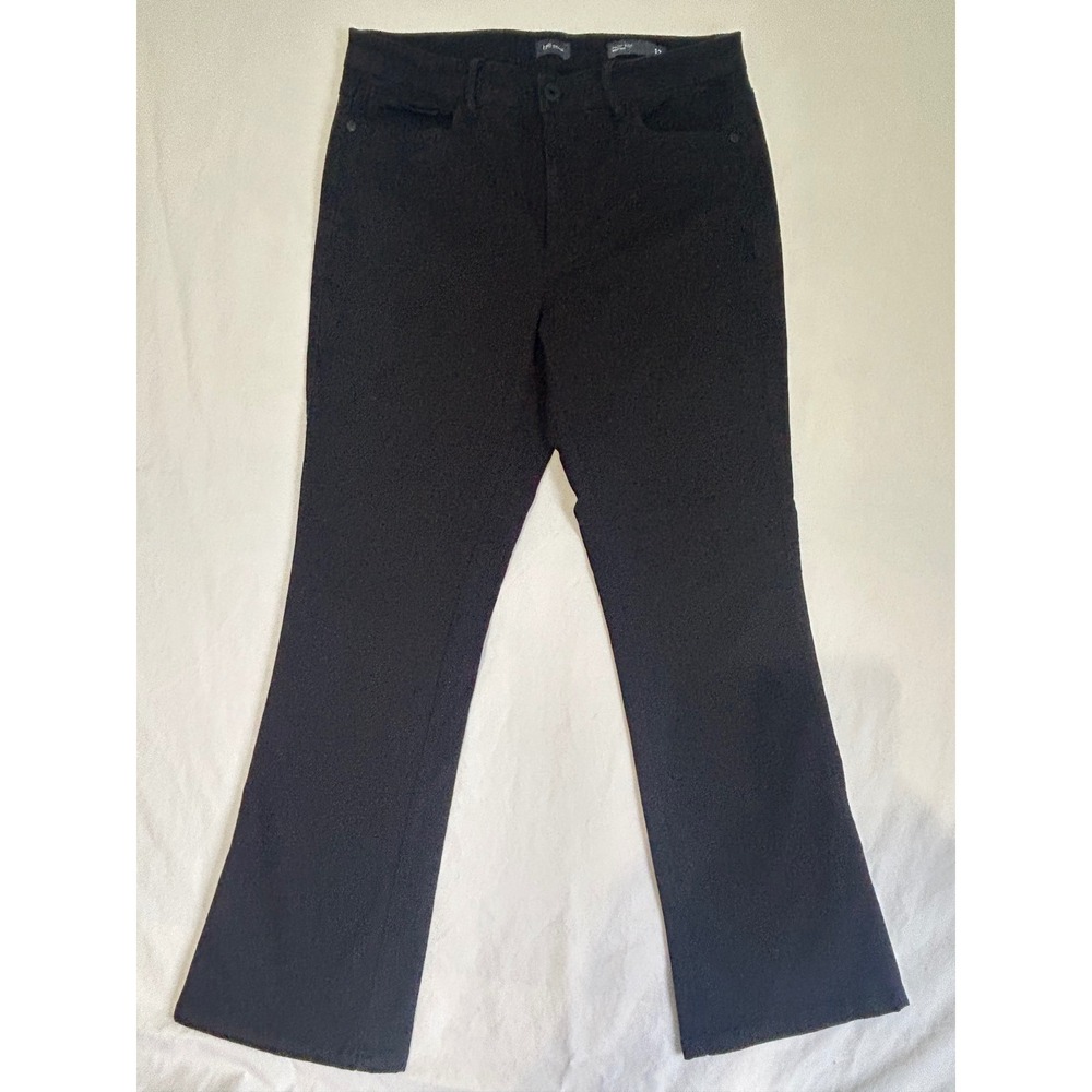 J.Jill Denim Black High Rise Bootcut Jeans Womens 12P Petite Stretch Five Pocket